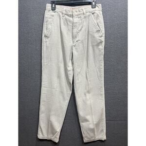 Vintage 80's Kikomo Lifestyle Corduroy Trousers Pants Beige Womens Size 9/10